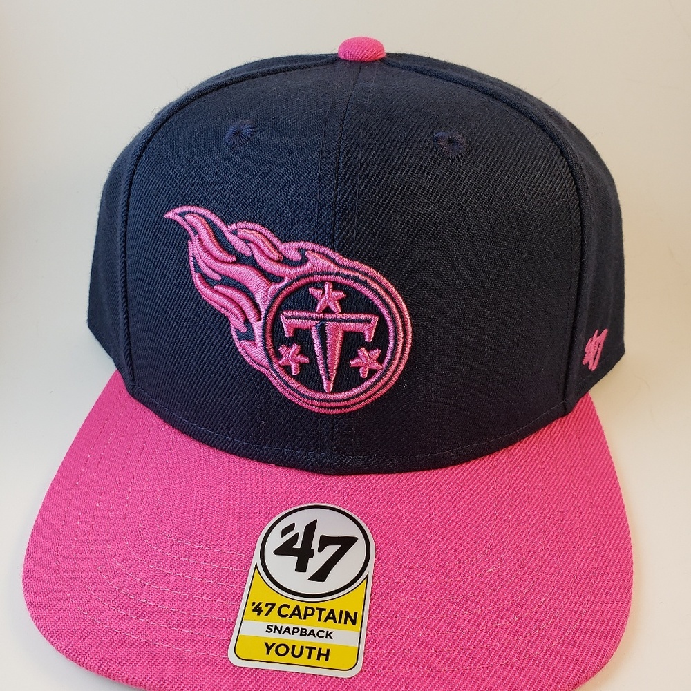 Girls Youth Tennessee Titans Pink Hat